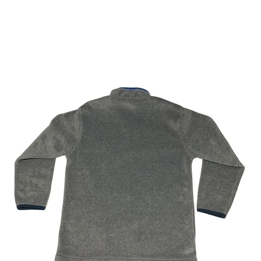 Old Navy Boys fleece pullover 1/4 Zip Grey and Blue. size L W/ Pockets